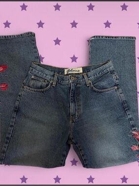 Express Jeans with Embroidered Details